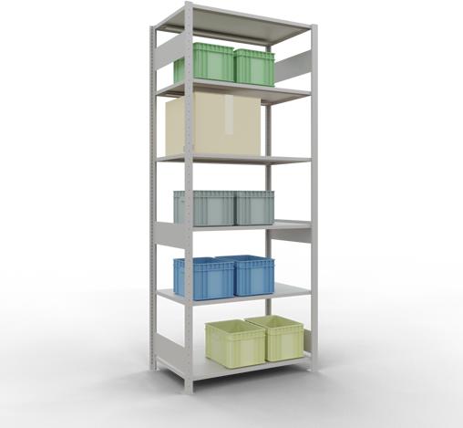 Actual product image Schulte Lagertechnik MULTIplus85 basic racking system with length ledgers