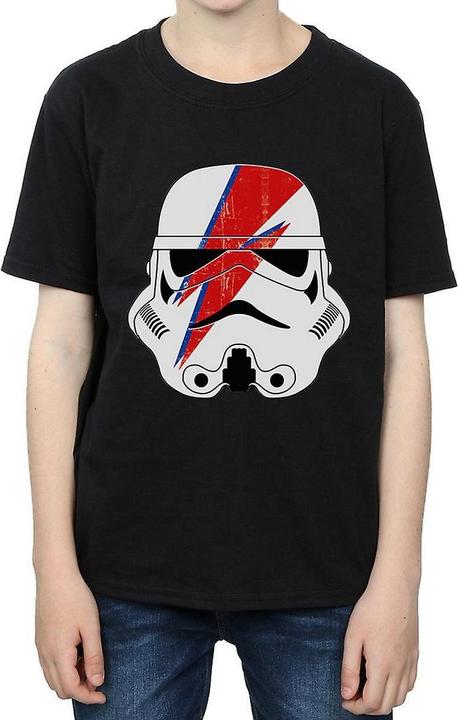 Actual product image Star Wars Boys Glam Stormtrooper Lightning Bolt Cotton T-Shirt (116)