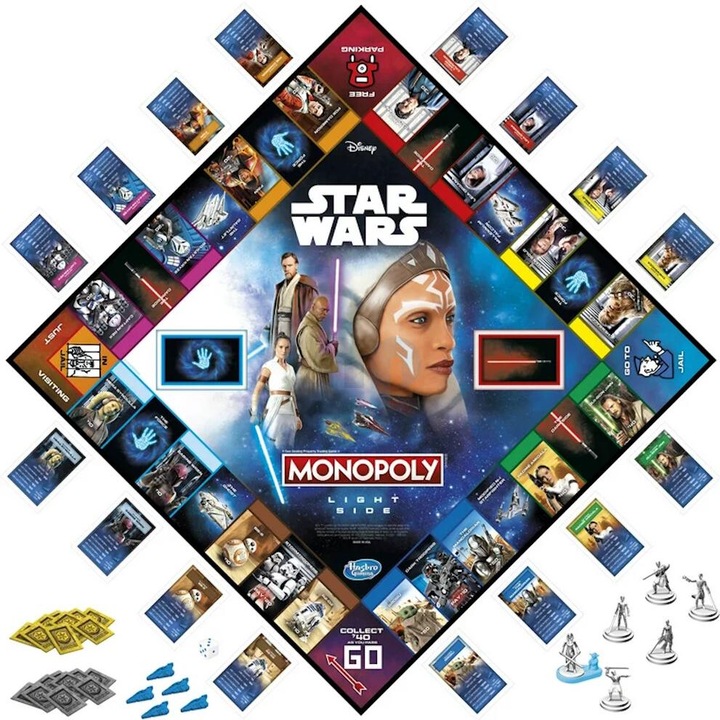 Productafbeelding Monopoly Star Wars Light Side Edition Bordspel, Star Wars Jedi-spel voor 2-6 spelers, Spel voor K (Duits)