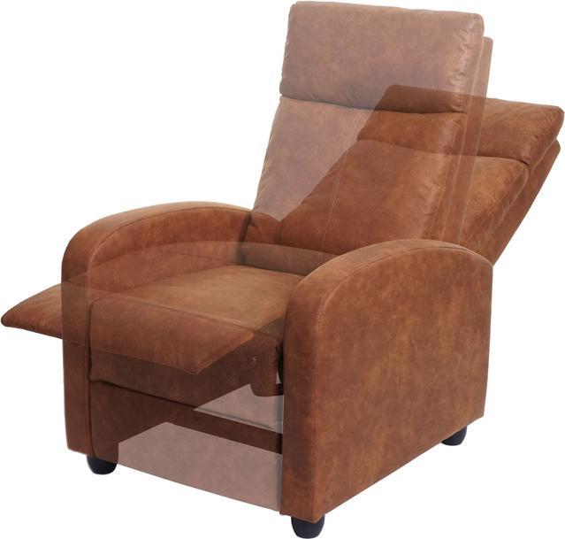 Immagine prodotto Swisshandel24 Poltrona TV HWC-F76, poltrona reclinabile, funzione reclinabile regolabile in tessuto/tessuto vint