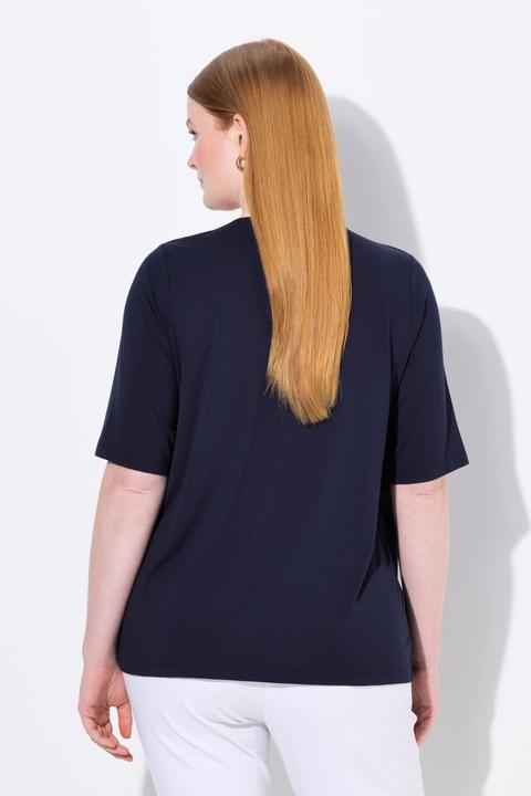 Actual product image Ulla Popken Layered Look 3/4 Sleeve Tee (46, 48)