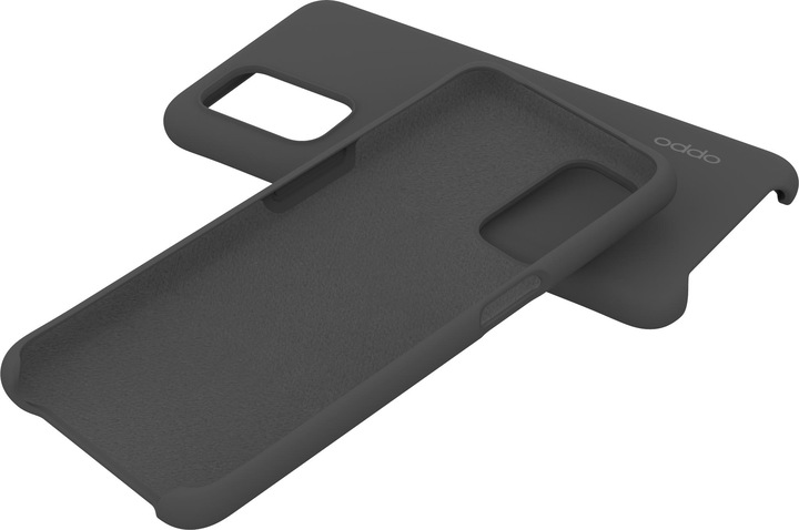 Image du produit OPPO Couverture rigide en silicone black (Oppo A74 5G)