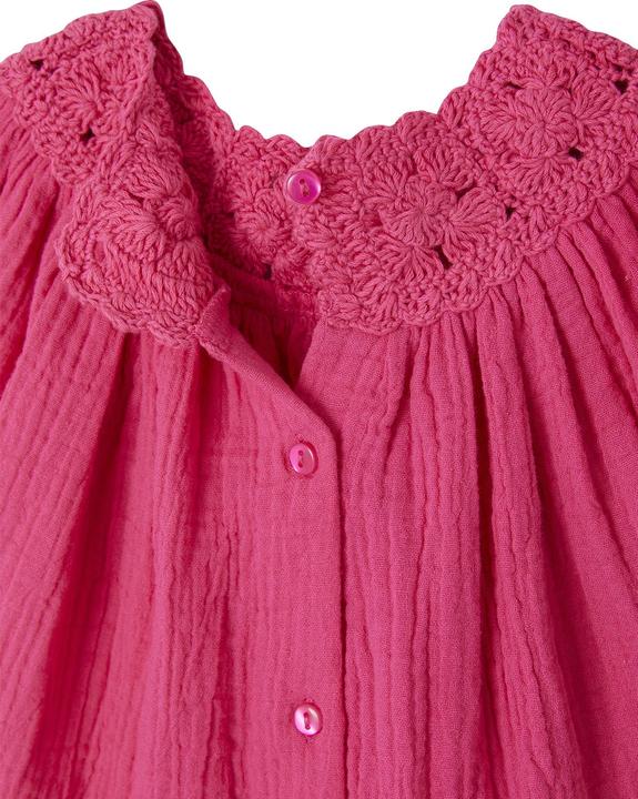 Produktbild Vertbaudet Mädchen Baby Bluse mit Häkelspitze (80)