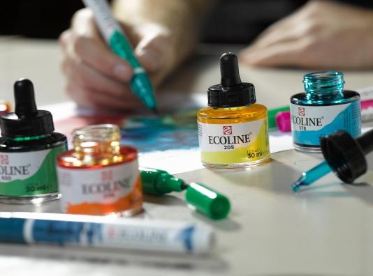Immagine prodotto Talens Vernice opaca Ecoline (Verde erba, 30 ml)