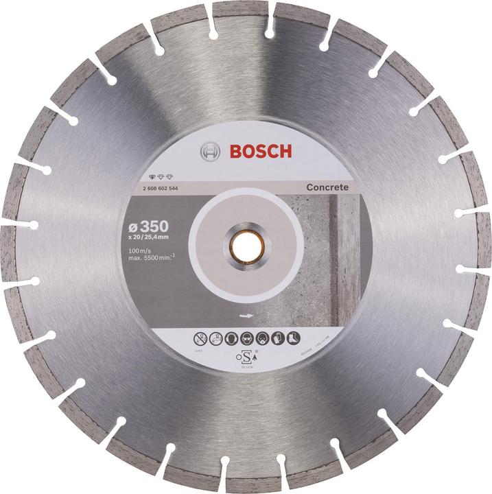 Produktbild Bosch Professional Zubehör Diamanttrennscheibe Standard for Concrete, 350 x 20,00/25,40 x 2,8 x 10 mm