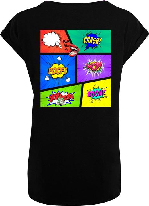 Produktbild Merchcode Ladies Book Comic Extended Shoulder Tee - 112993 (XL)