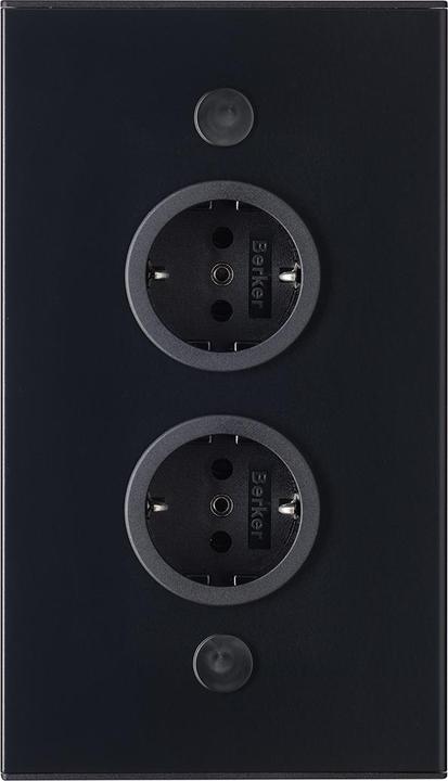 Thebo 17588/200/2 Energie-Ecksäule ST 3007/200/2 schwarz, 240 V, 200mm