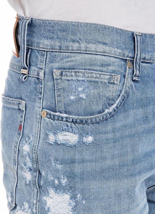 Image du produit Replay Jean Sandot coupe fuselée, taille haute, coton biologique certifié GOTS (W31/L32)