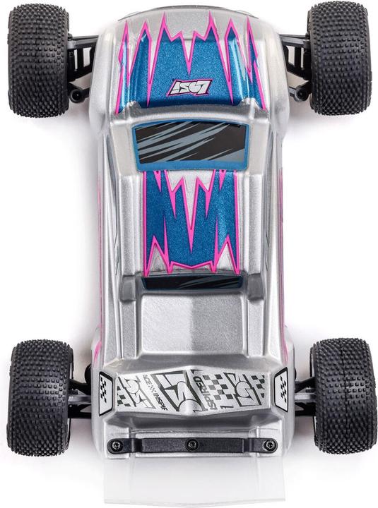 Actual product image Losi Micro-T 2S 1/28 2WD RTR Stadium Truck (Akku & Ladegerät enthalten), Silber (RTR Ready-to-Run)