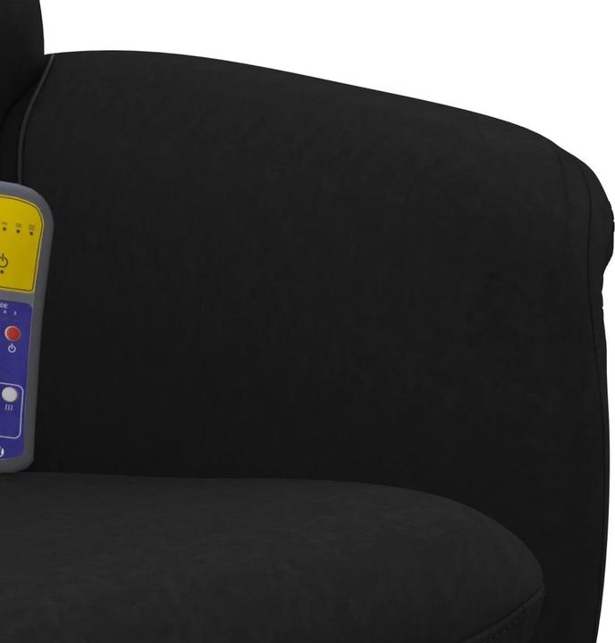 Produktbild VidaXL Massagesessel mit Fusshocker Schwarz Samt,Farbe