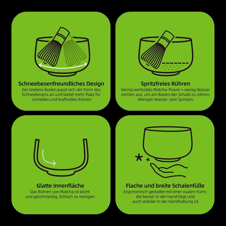 Image du produit Teanagoo 7-teiliges Matcha Tee-Set mit Besen und Zubehör