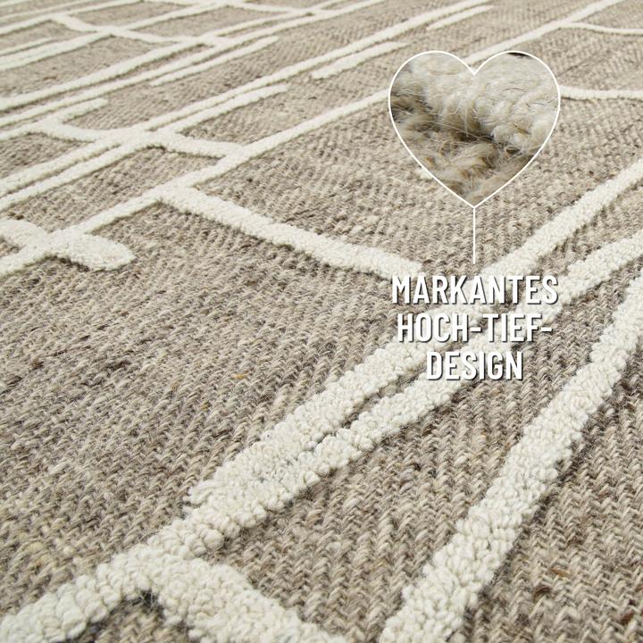 Image du produit Wecon Home Kurzflorteppich Hamptons TWENTYFIVE (180 x 180 cm)