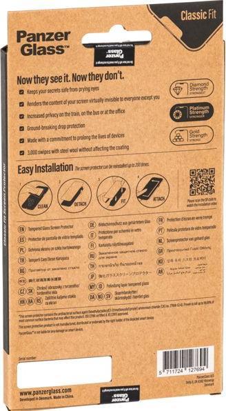 Actual product image PanzerGlass Screen Protector (1 pcs., Apple iPhone 13 Pro Max, Apple iPhone 14 Plus)