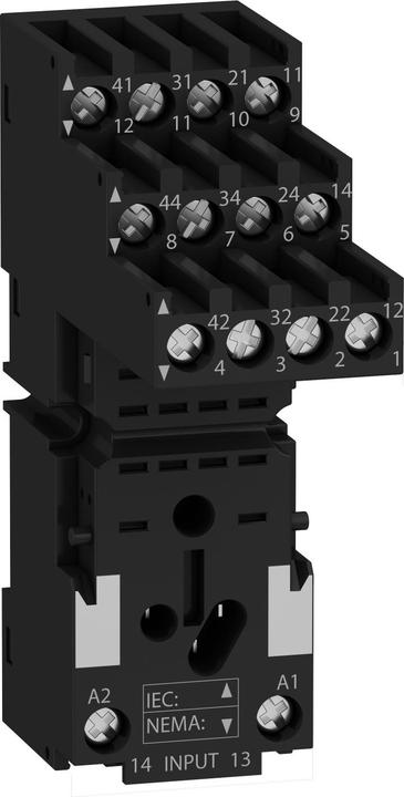 Produktbild APC RXZE2S114M Sockel für Miniaturrelais 4 -pol getrennte Kontakte (Relaissockel)