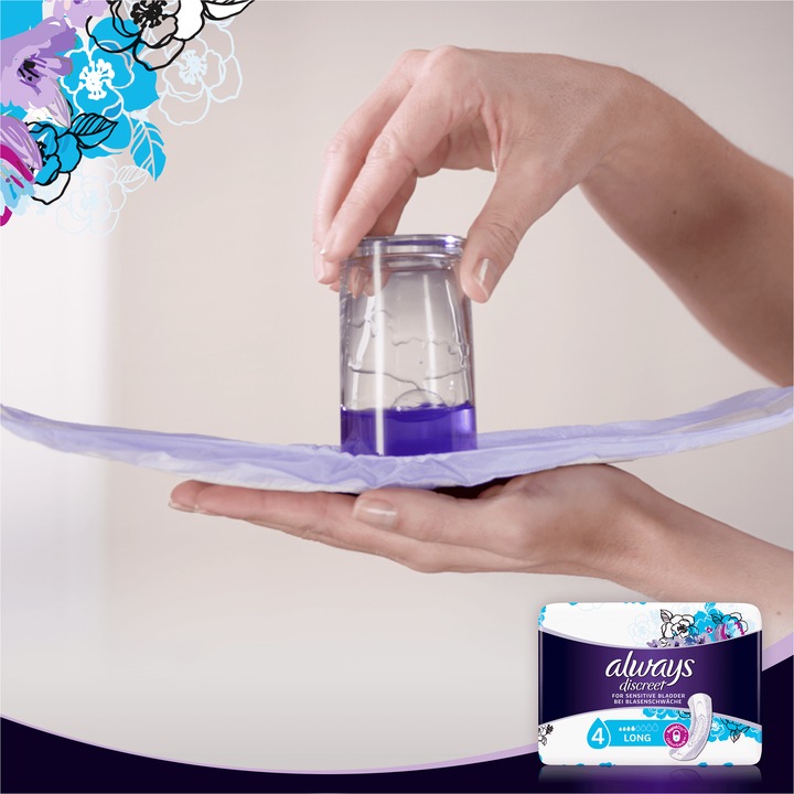 Actual product image Always Discreet Incontinence Pads Plus Long (10 x, Large)