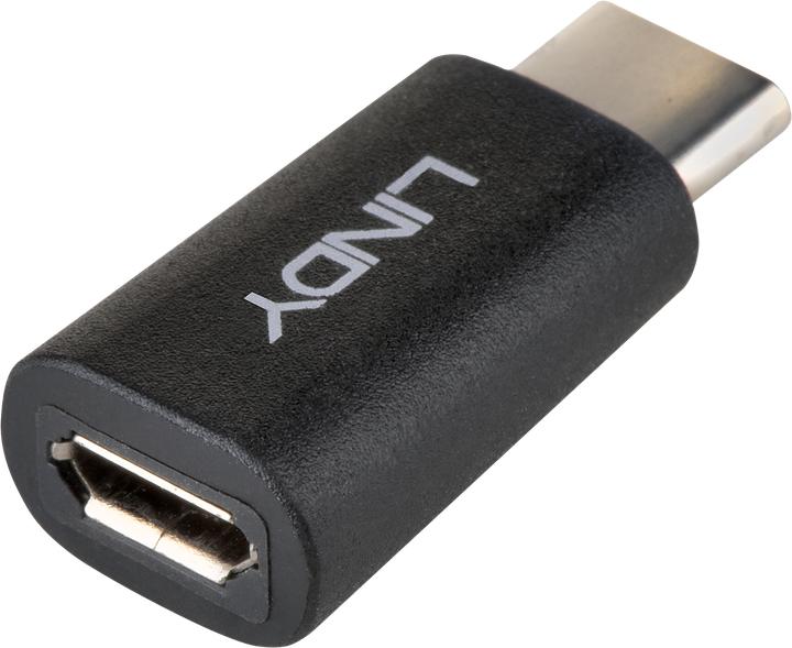 Produktbild Lindy USB 2.0 Adapter Typ C / Micro-B USB Typ C Stecker / Typ Micro-B Kupplung (USB 2.0)