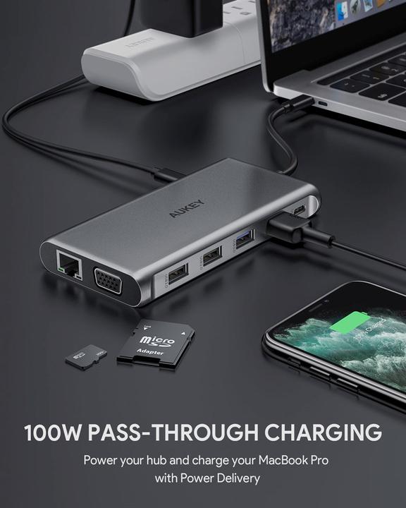 Immagine prodotto Aukey CB-C78 (USB-C, 12 Porti)
