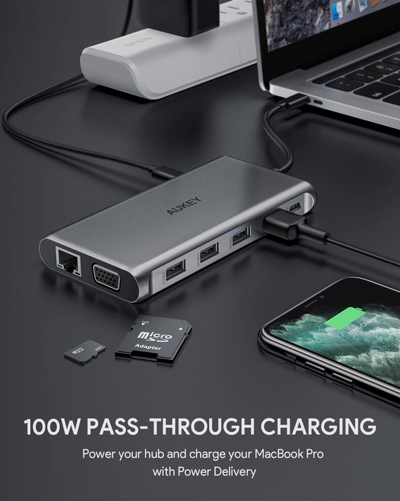 Immagine prodotto Aukey CB-C78 (USB-C, 12 Porti)