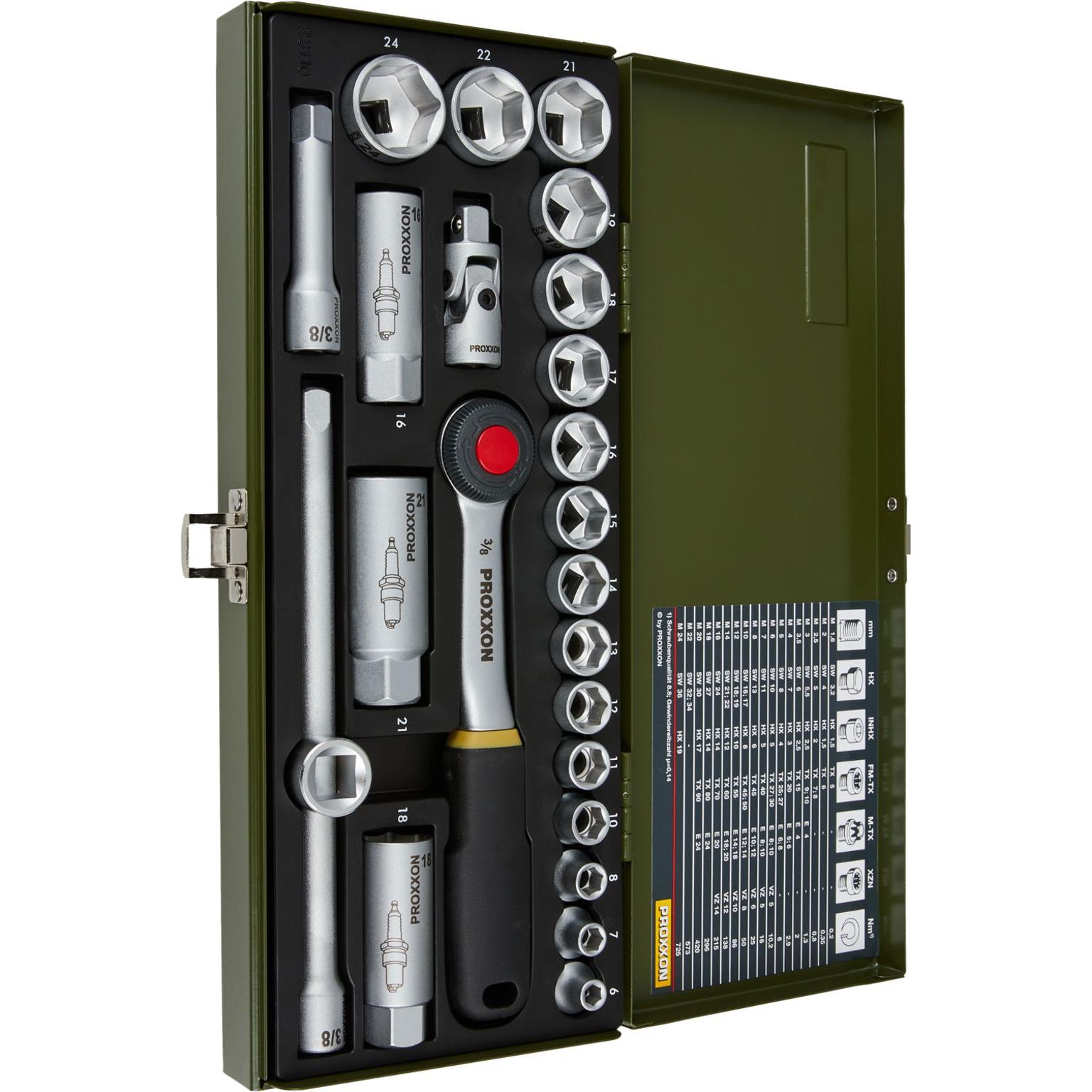 Thumbnail - Proxxon, Steckschlüssel + Stecknuss, Steckschlüsselsatz (3/8")