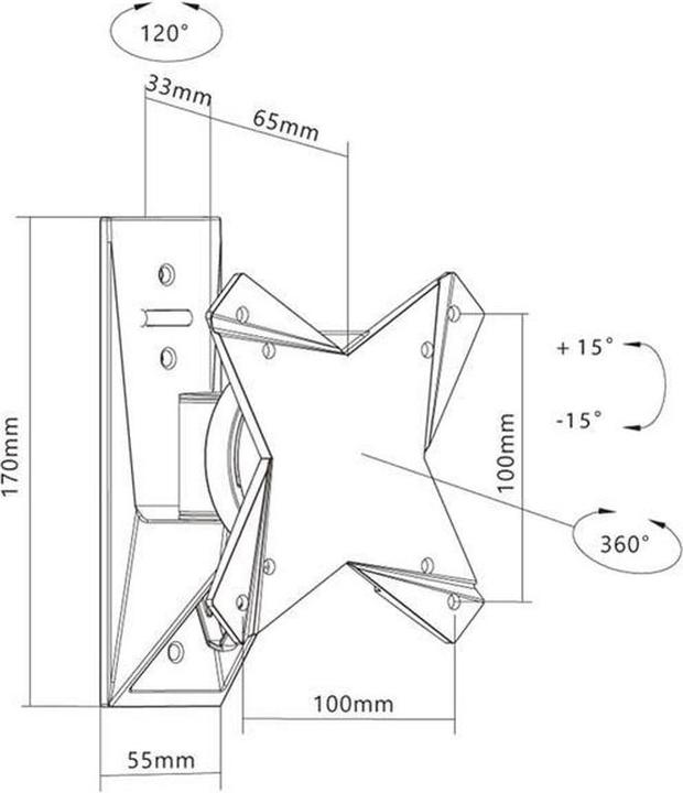 Actual product image Xantron ECO-110B (Wall, 27", 15 kg)