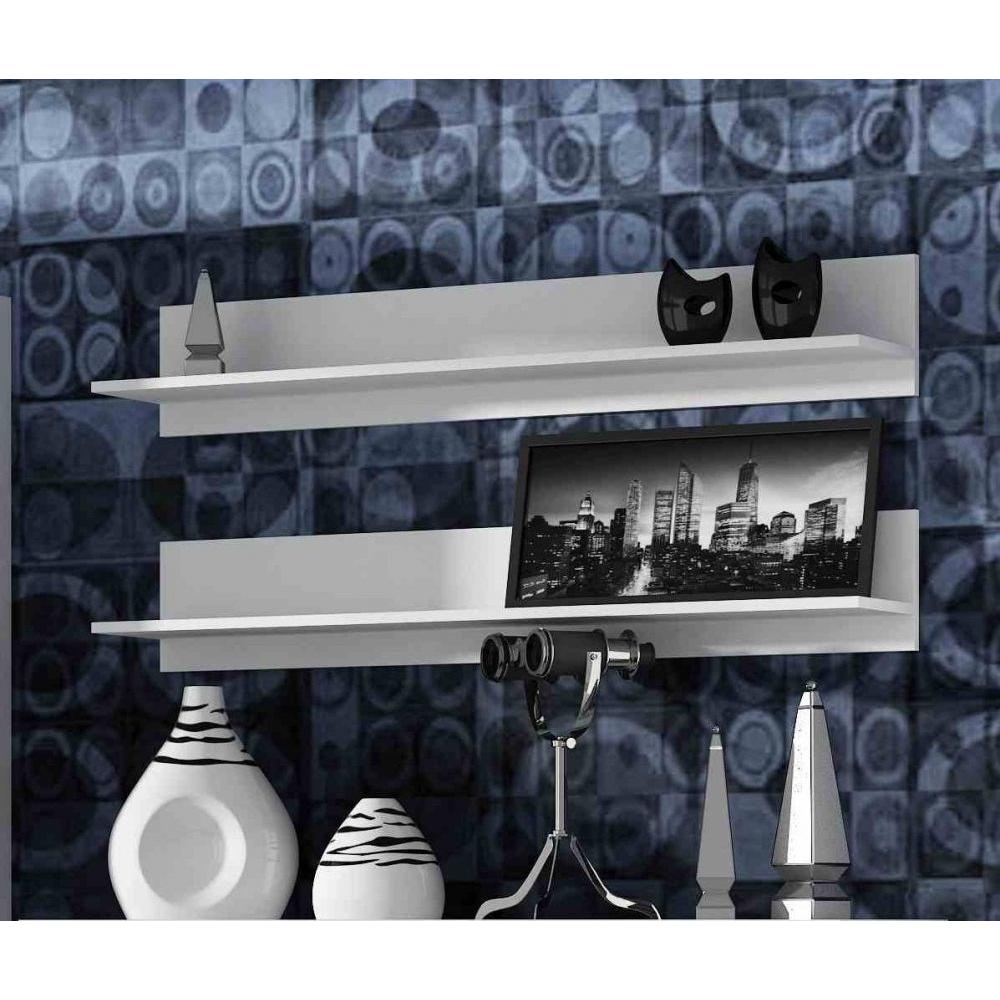Cama, Regal, SOHO POL BI Regal Schweberegal Wandverteiler Partikelbord (125 x 20 x 20 cm)