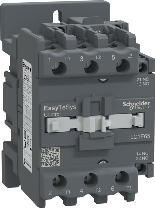 Actual product image Schneider Easy TeSys power contactor 3P 65A 1NO+1NC 110V AC 50HZ LC1E65F5
