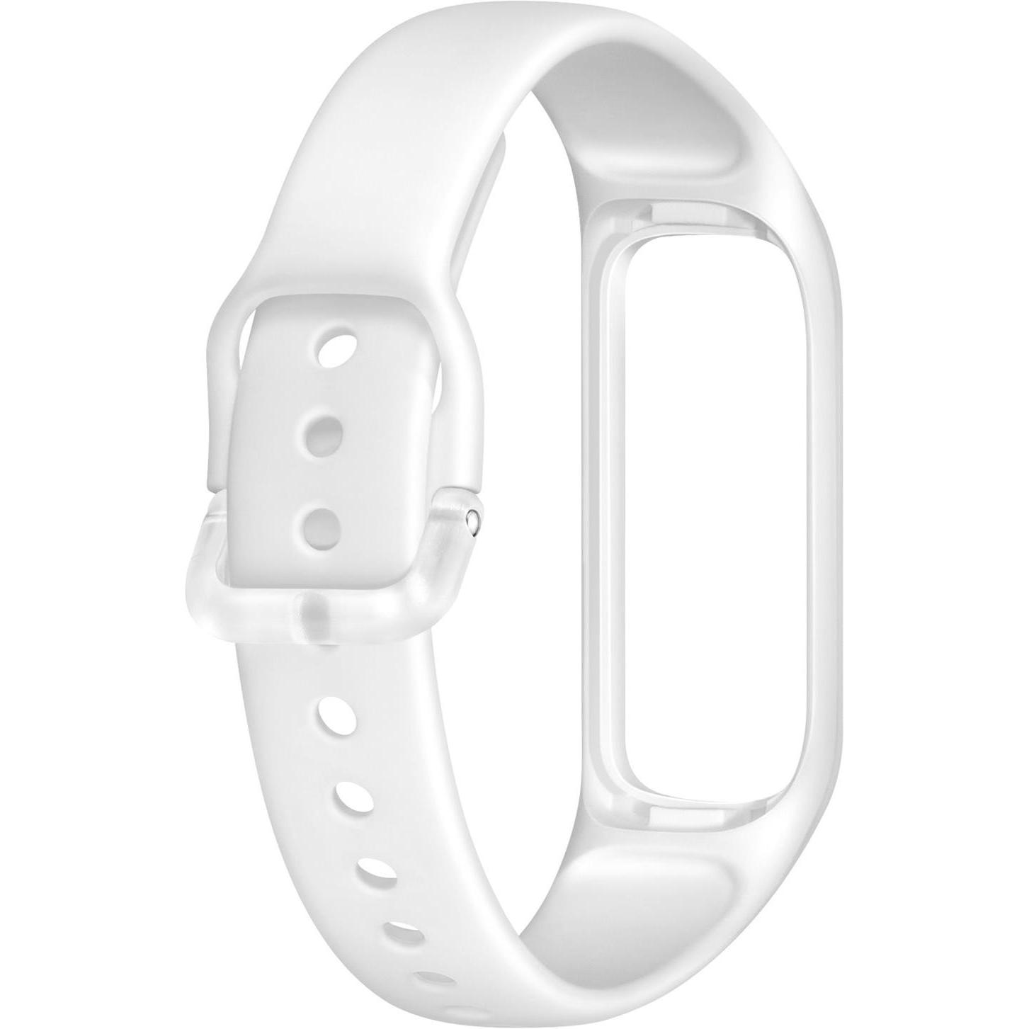 Samsung Sport Band (Polyurethan, Thermoplast, Galaxy Fit e), Uhrenarmband, Weiss