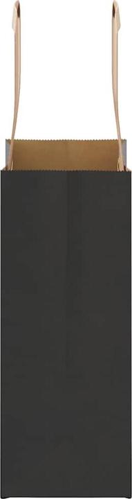 Actual product image VidaXL Kraft paper bags 50 pcs. with handle black 15x8x21 cm paper bag (Gift bag, 50 x)