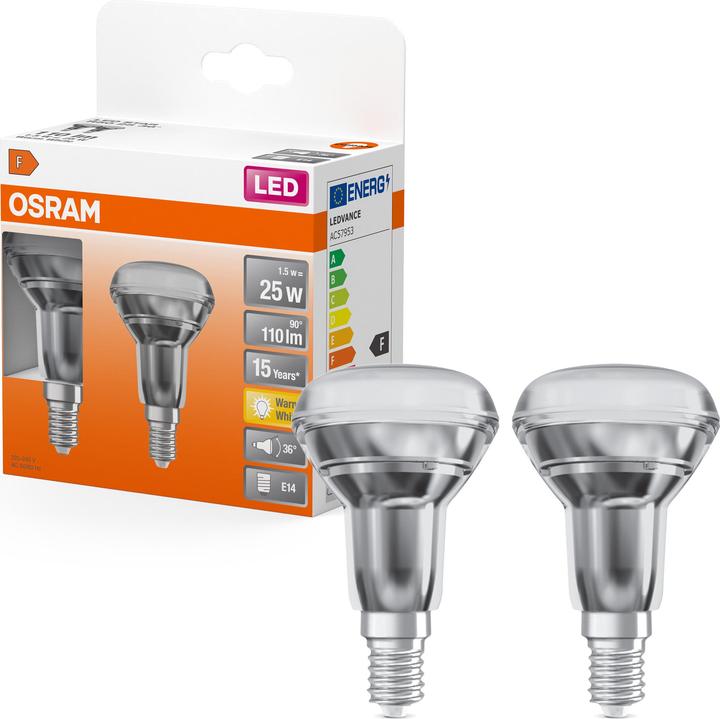Image du produit Osram LED-R50 (E14, 1.50 W, 110 lm, 1 x, F)