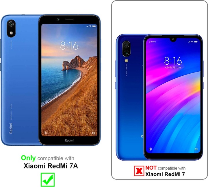 Actual product image Cadorabo Book Invisible Magnet Cover (Xiaomi Redmi 7A)
