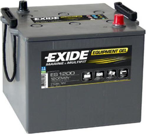 Exide Equipment Gel ES 1200 (G110) lead battery with A-pole 12V, 110000mAh (12 V, 110 Ah)