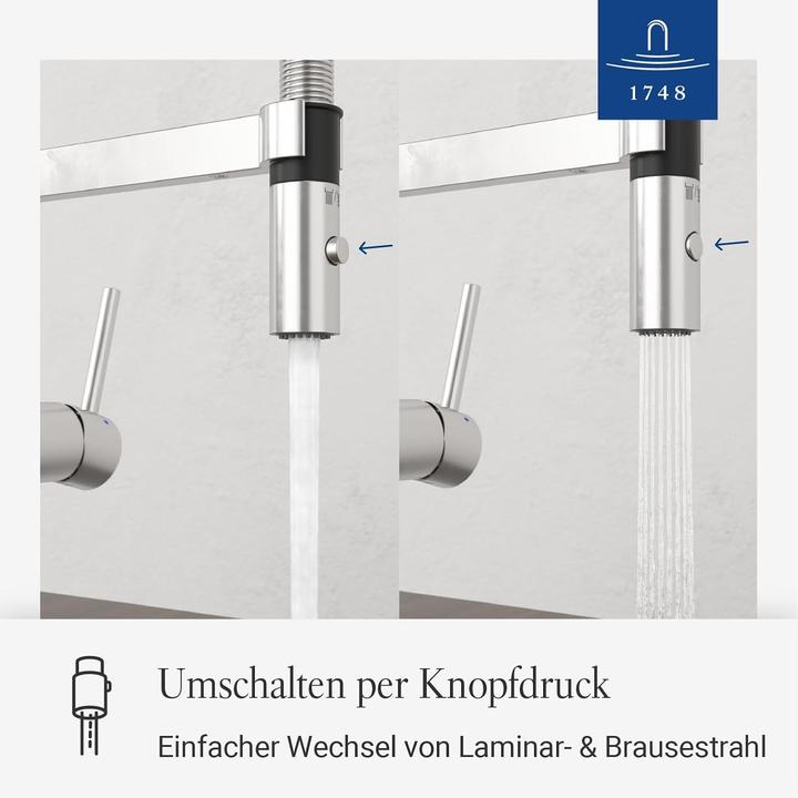 Produktbild Villeroy & Boch Steel Expert Compact Küchenarmatur, aus Edelstahl