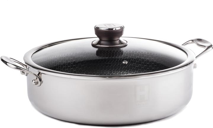 HEN Poêle en acier inoxydable 32cm mGD (Acier inoxydable, 32 x 16 cm)