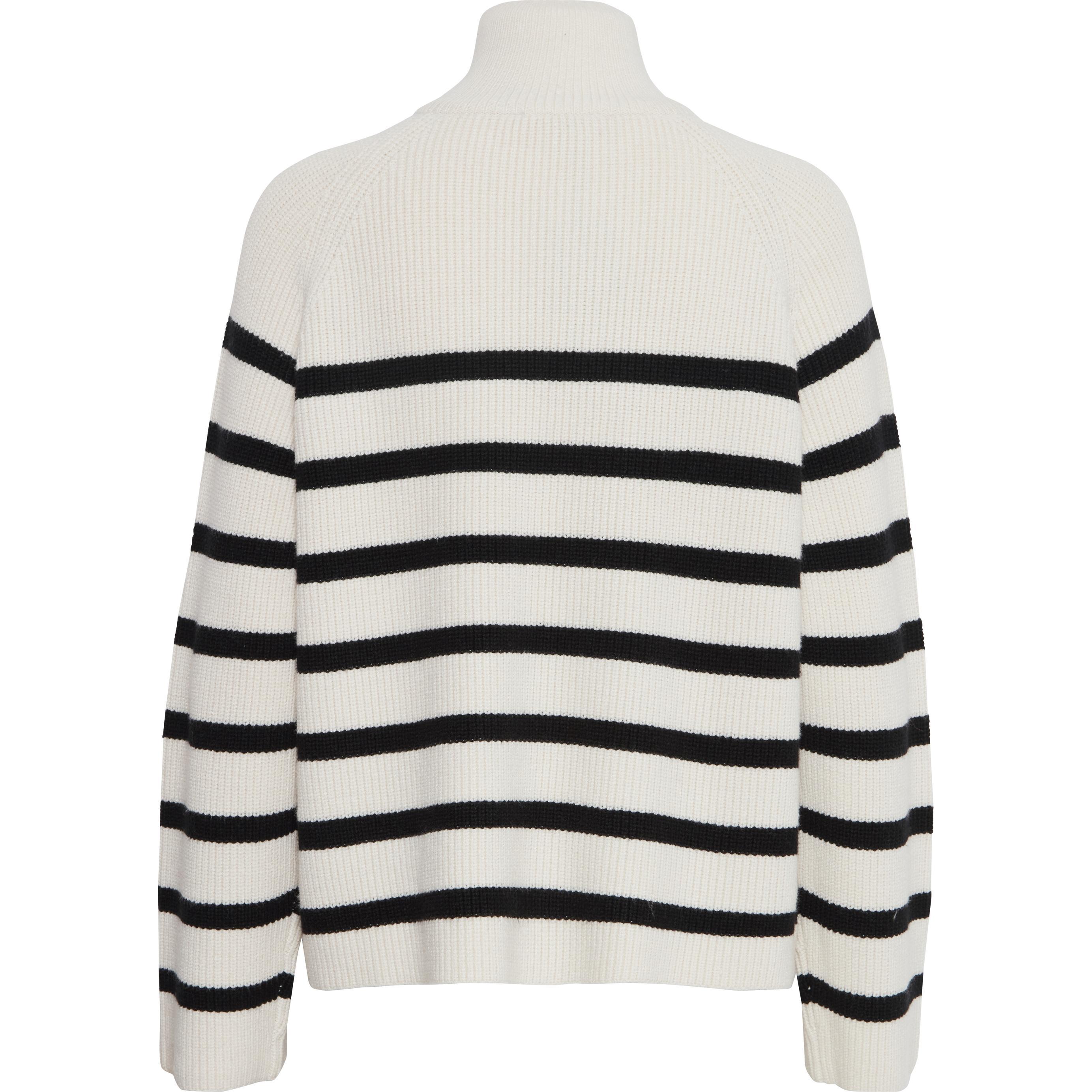B.young, Damen, Pullover, pullover mit halbem reissverchlu, damen milo, Braun, (S)