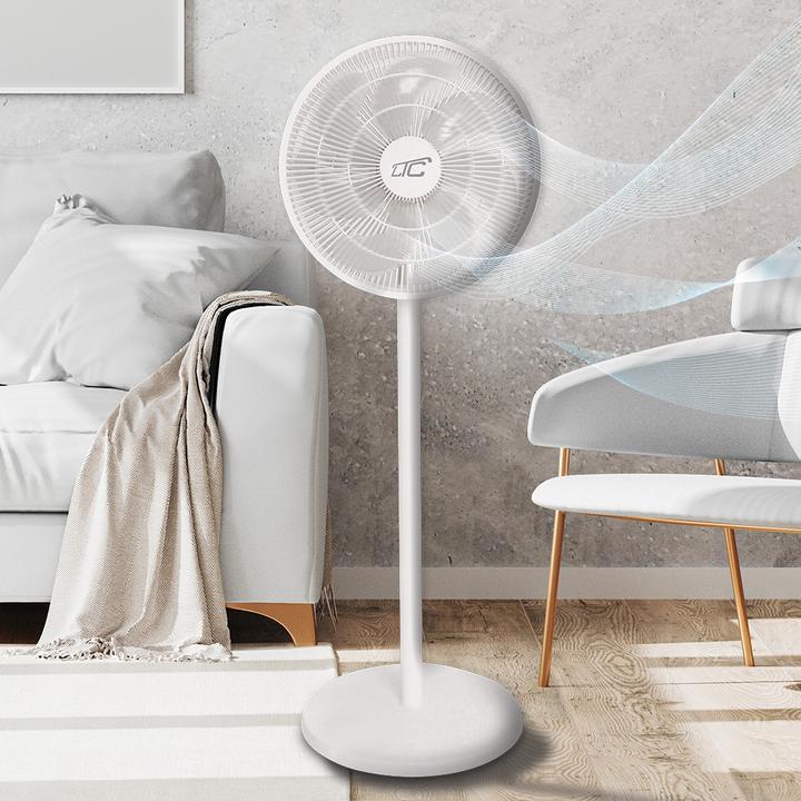 Immagine prodotto LTC Standing Fan WT114 55W 14" digital display, remote, white