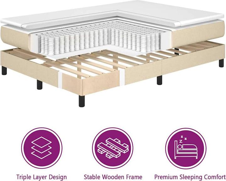 Produktbild vidaXL Boxspringbett (180 x 200 cm)