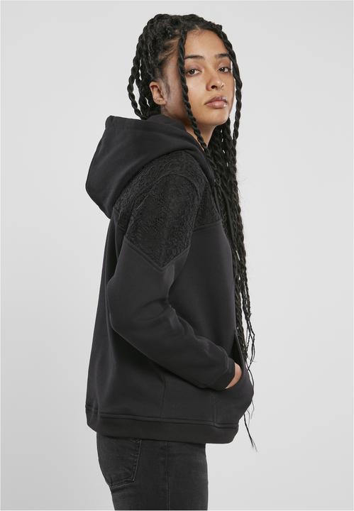Produktbild Urban Classics Ladies Lace Inset Hoody (XS)