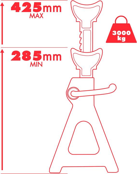 Produktbild tectake Unterstellböcke