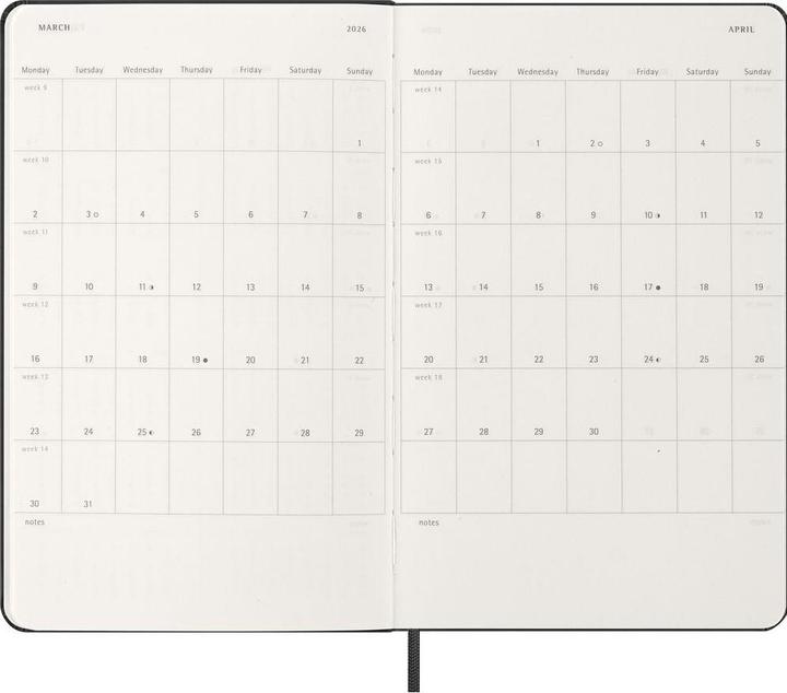 Image du produit Moleskine Agenda commercial Weekly (13 x 21 cm, Anglais)