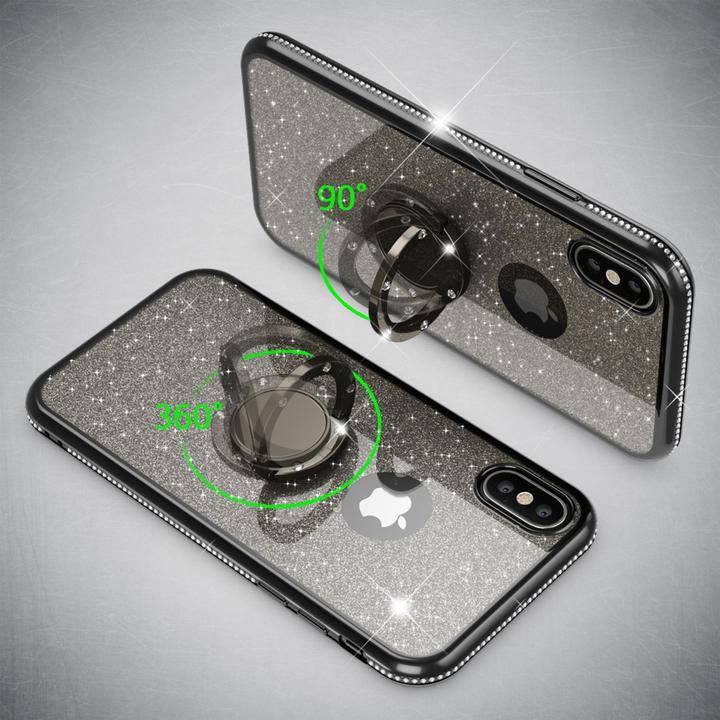 Produktbild Nalia Ring Hülle Glitzer (Apple iPhone X, Apple iPhone XS)