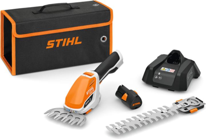 Immagine prodotto Stihl Cesoie per erba e arbusti a batteria HSA 26 - con batteria AS2 e caricabatterie AL1 (Batteria ricaricabile)
