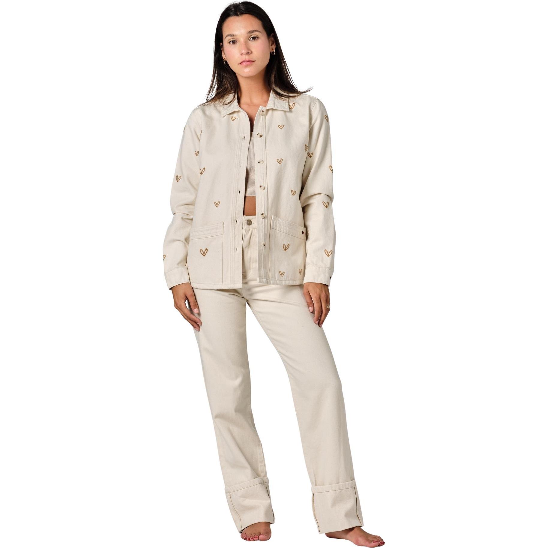 F.A.M. Paris, Damen, Jacke, Vivian Embro Heart (XS), Grau, XS