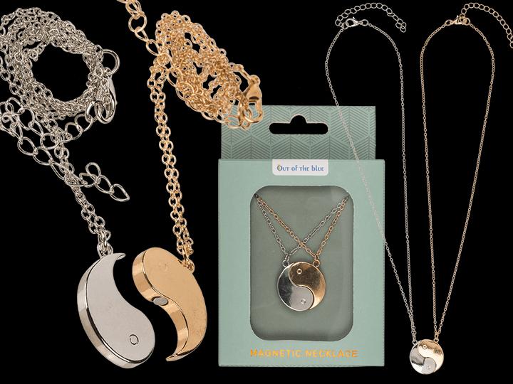 Produktbild Out of the blue Freundschafts-Kette Halskette Ying und Yang (Metall)