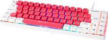 Produktbild Gamiac TKL69G SF Gaming Tastatur, Kailh Blue Switches, RGB - weiss/rot (DE, Kabelgebunden)