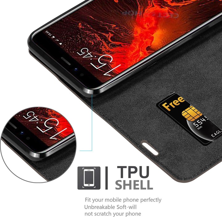Actual product image Cadorabo Book Invisible Magnet Cover (Lenovo S5 (2018))