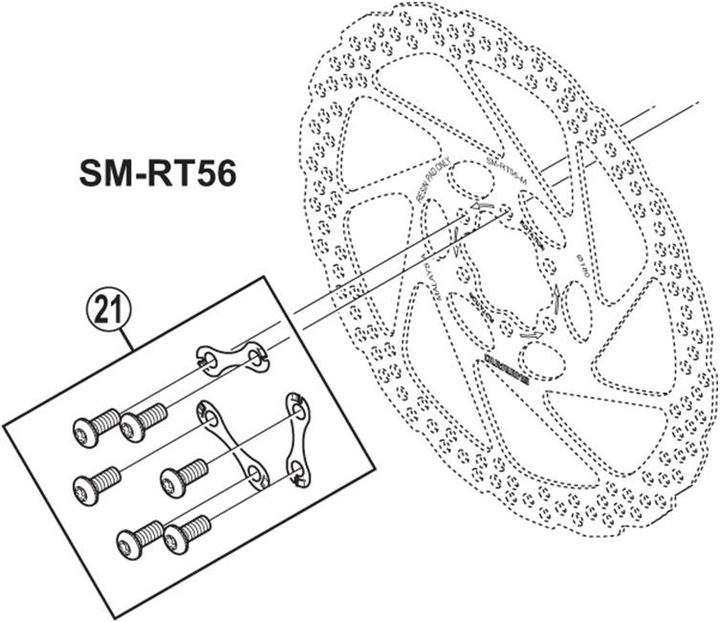 Actual product image Shimano Sm-Rt56 (160 mm)