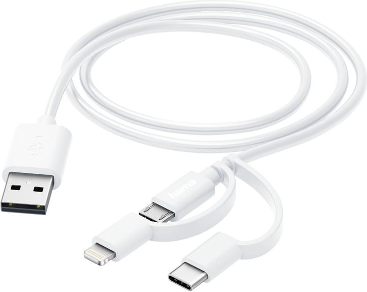 Produktbild Hama 3in1 USB A – USB Micro B (1 m, USB 2.0)