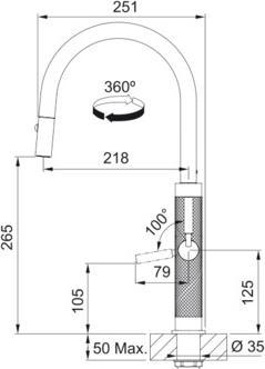 Productafbeelding Franke Passend Mythos Meesterwerk Inox Anthrazi