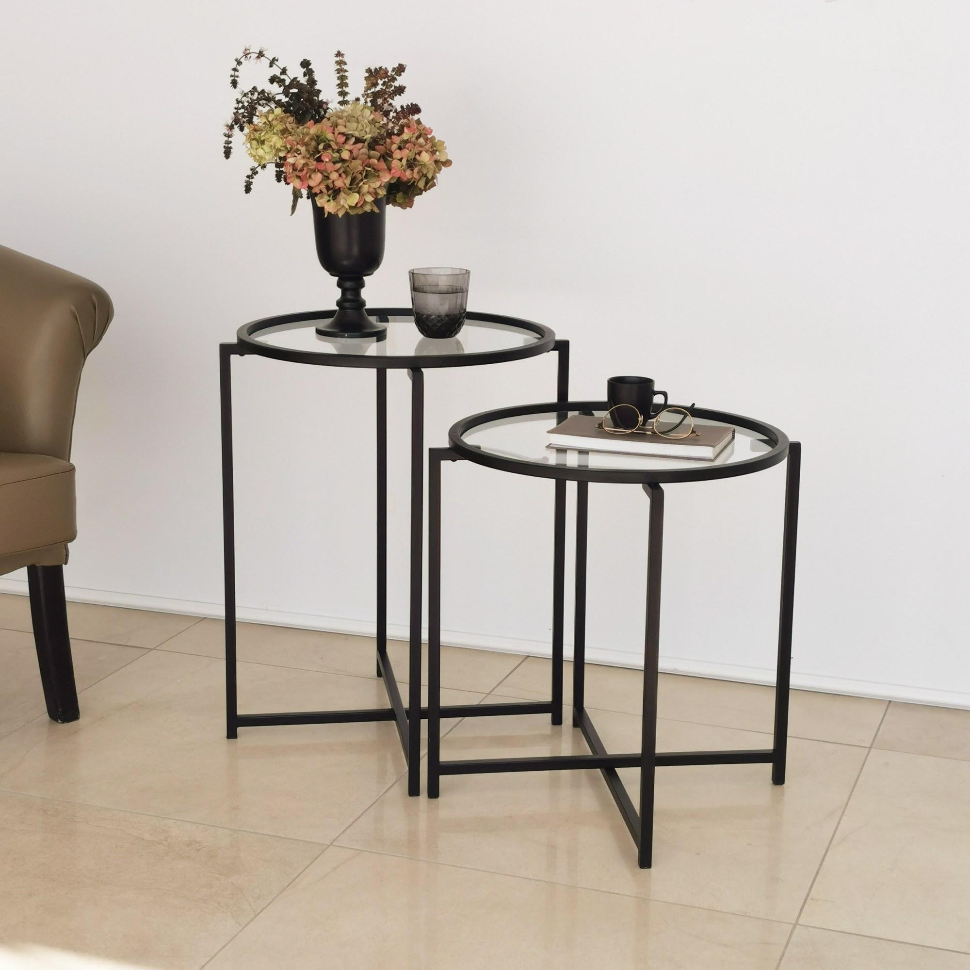 Skye Decor, Couchtisch + Beistelltisch, Niklas (50 x 50 x 60 cm)