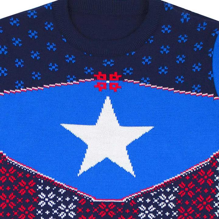 Produktbild Captain America Sweatshirt weihnachtliches Design (XL)